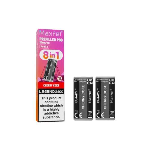 20mg Maxfel Legend Fanady Prefilled Pods 2400 Puffs - Image 11