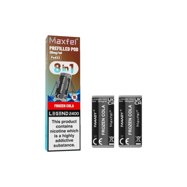 20mg Maxfel Legend Fanady Prefilled Pods 2400 Puffs - Image 12