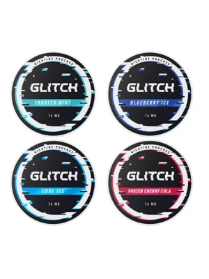 16mg Glitch Regular Nicotine Pouches - 20 Pouches