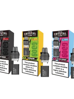 SKE Crystal CL6000 20mg Replacement Prefilled Pods 2ml 1200 Puffs - 2 Pcs