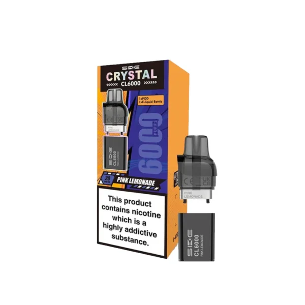 SKE Crystal CL6000 20mg Replacement Prefilled Pods 2ml 1200 Puffs - 2 Pcs - Image 8