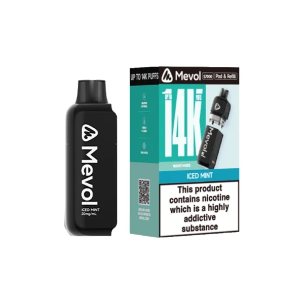 20mg Mevol S7000 Prefilled Pod & Refill 14k puffs - Image 8